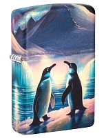 Зажигалка ZIPPO Penguin с покрытием Glow In The Dark Green