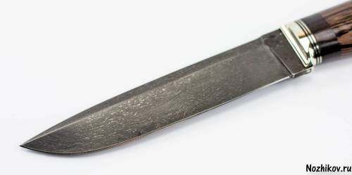 1239 Ножи Приказчикова Авторский нож из тигельного булата №5 фото 4