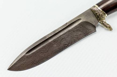 1239  Авторский Нож из Дамаска №46 фото 15