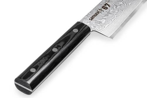 114 Samura Нож кухонный "Samura 67" Сантоку 175 мм фото 4