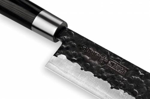 2011 Samura Нож кухонный BLACKSMITH накири 168 мм фото 8