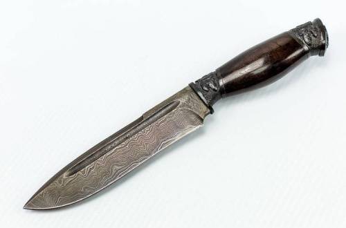1239  Авторский Нож из Дамаска №16 фото 5