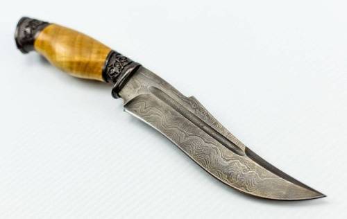 1239  Авторский Нож из Дамаска №12 фото 8
