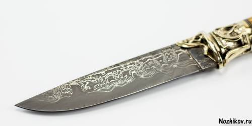 1239 Ножи Приказчикова Нож Подарочный №52 из Ламината с никелем фото 3