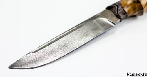 1239  Авторский Нож из Дамаска №3 фото 12