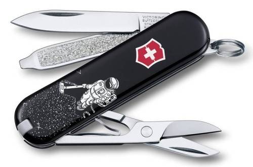 56 Victorinox Нож перочинныйClassic Space Cleaner 0.6223.L1408 58мм 7 функций дизайн Космический чи