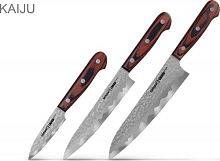 Набор из 3 кухонных ножей Samura KAIJU - "Поварская тройка"