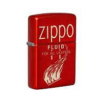Зажигалка ZIPPO Retro с покрытием Metallic Red